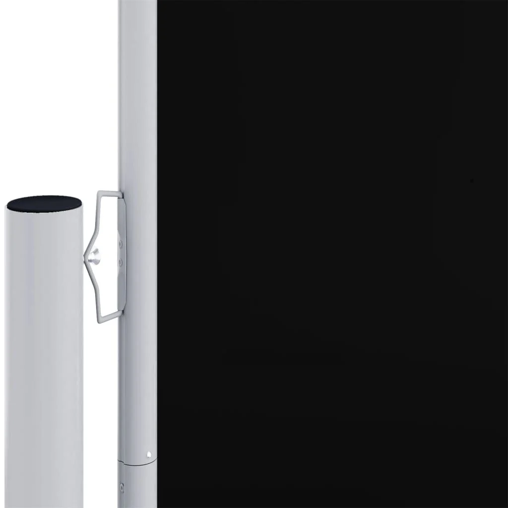 sammenrullelig sidemarkise 160x1000 cm sort - Image 3