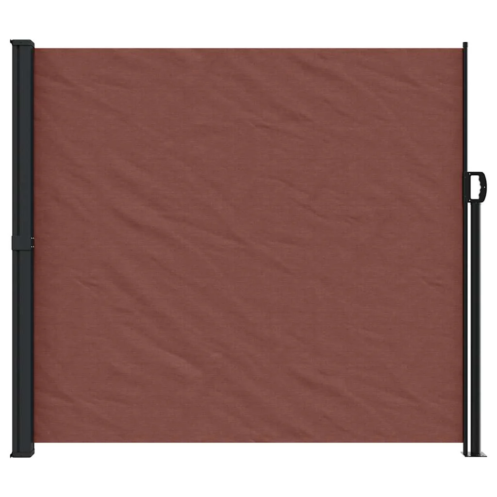 sammenrullelig sidemarkise 180x600 cm brun - Image 3