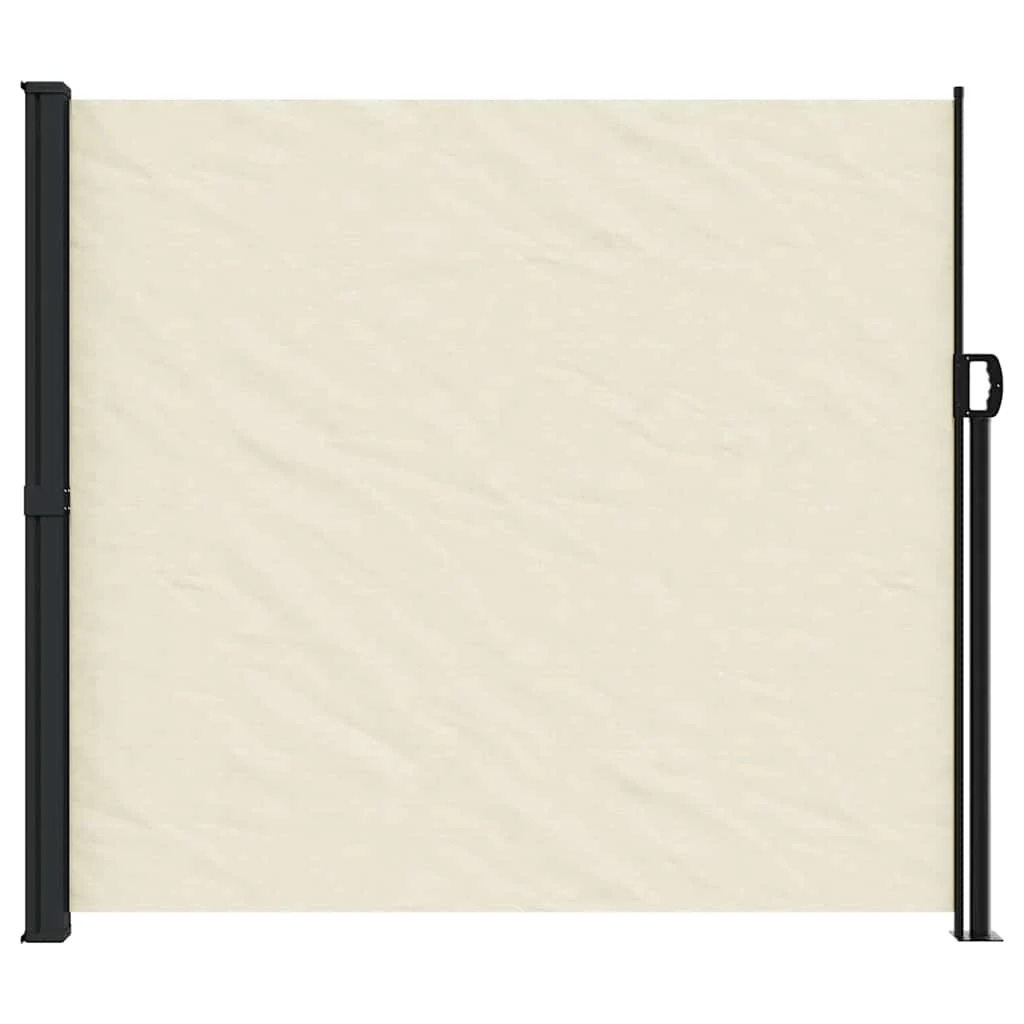 sammenrullelig sidemarkise 180x600 cm cremefarvet - Image 3