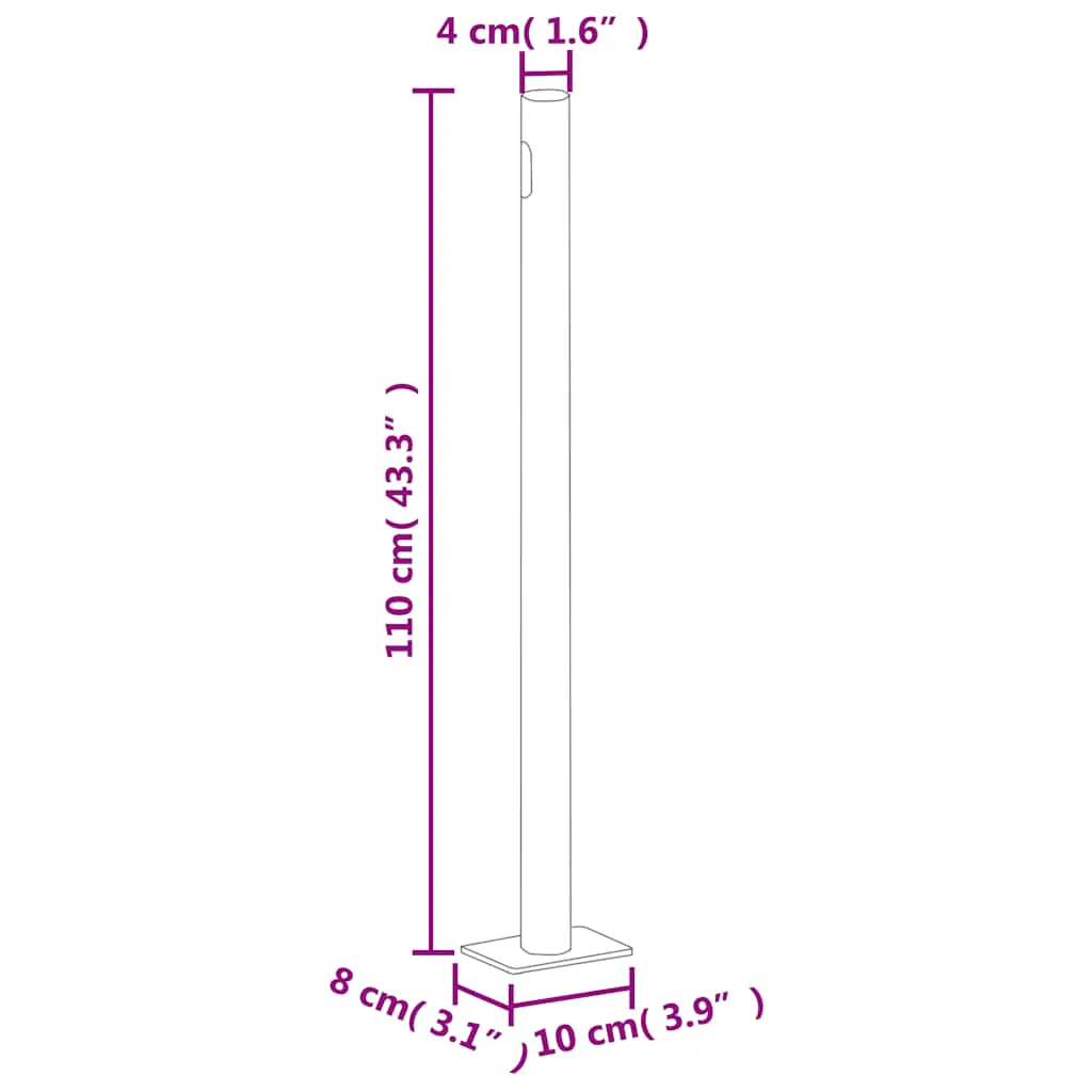 sammenrullelig sidemarkise 180x600 cm cremefarvet - Image 9