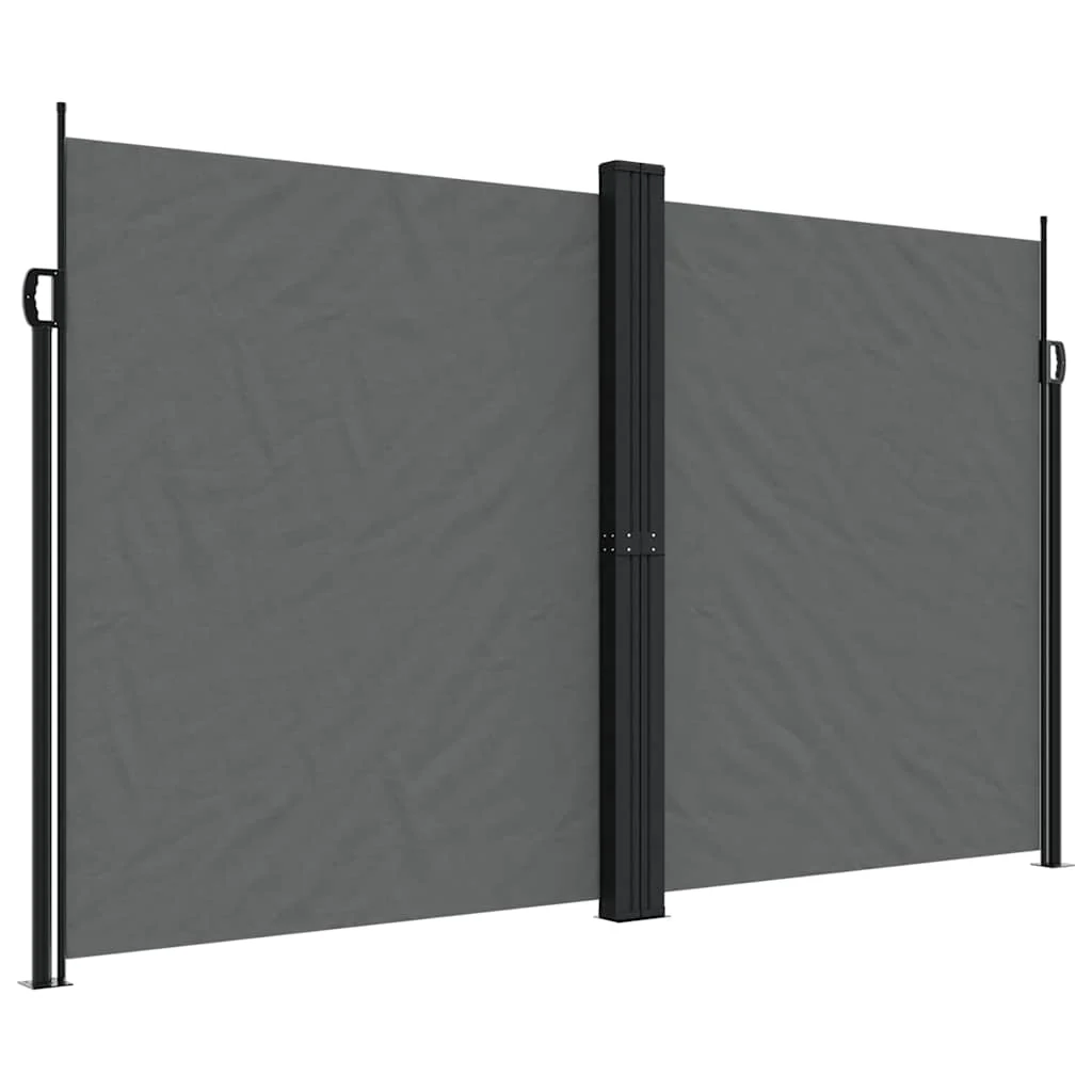sammenrullelig sidemarkise 200x1000 cm antracitgrå - Image 2