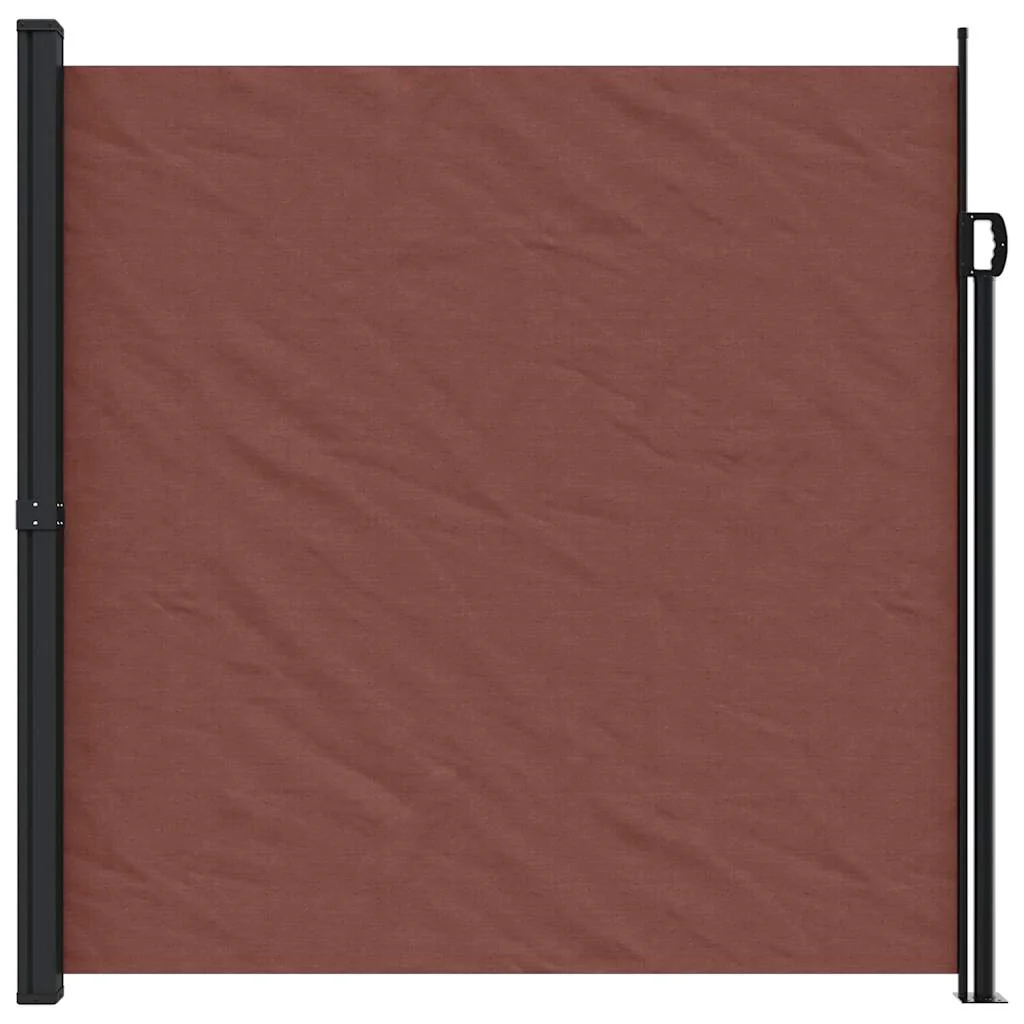 sammenrullelig sidemarkise 200x600 cm brun - Image 3