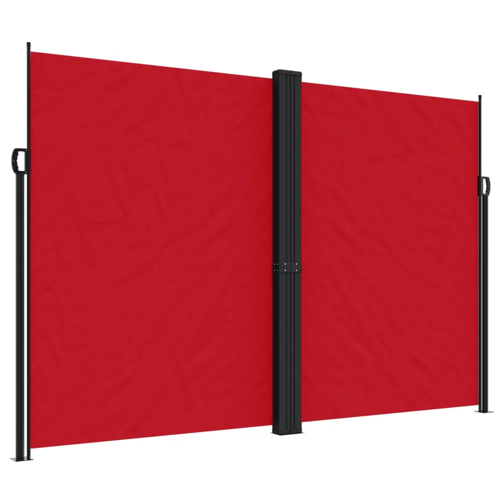 sammenrullelig sidemarkise 220x600 cm rød - Image 2