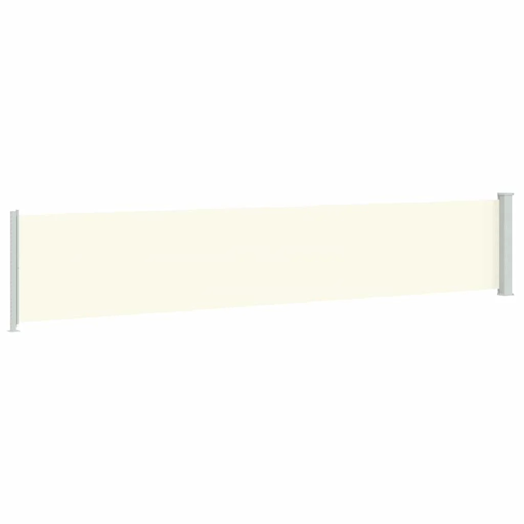 sammenrullelig sidemarkise til terrassen 117x600 cm cremefarvet - Image 6
