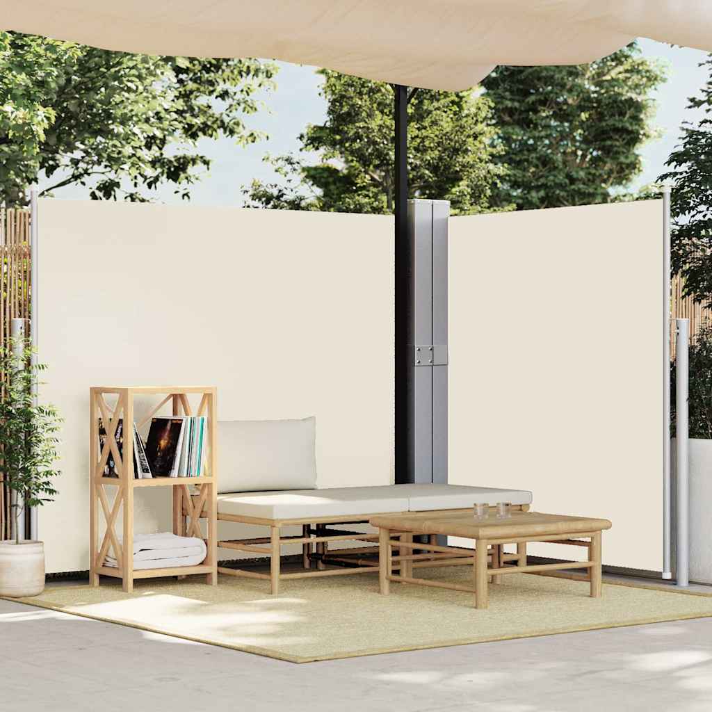 sammenrullelig sidemarkise til terrassen 170x1200 cm creme - Image 3