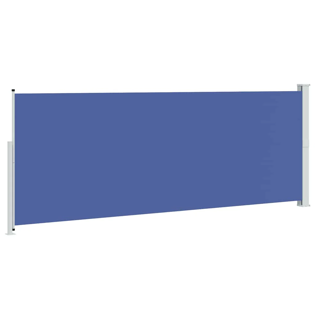 sammenrullelig sidemarkise til terrassen 180x500 cm blå - Image 6