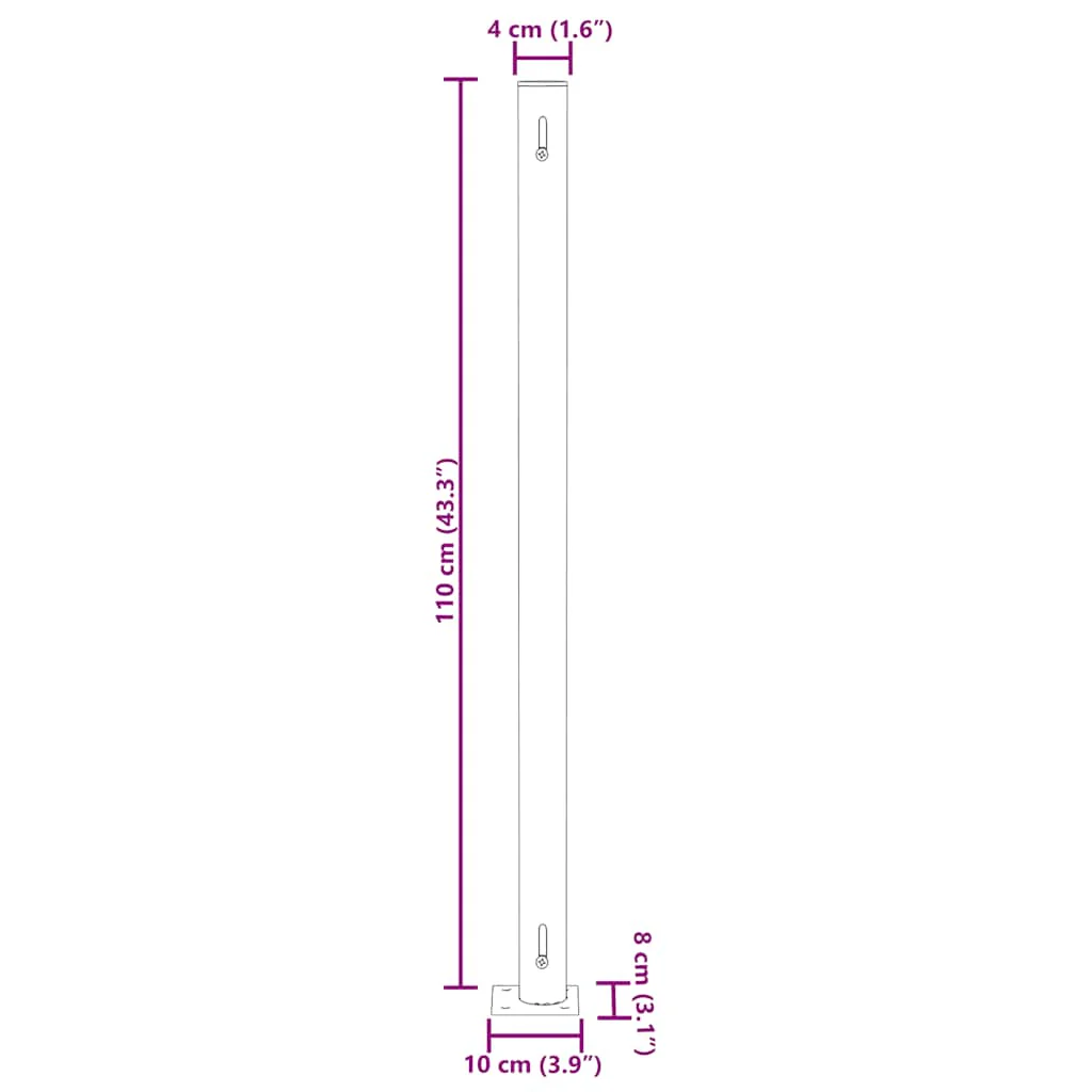 sammenrullelig sidemarkise til terrassen 180x500 cm grå - Image 9