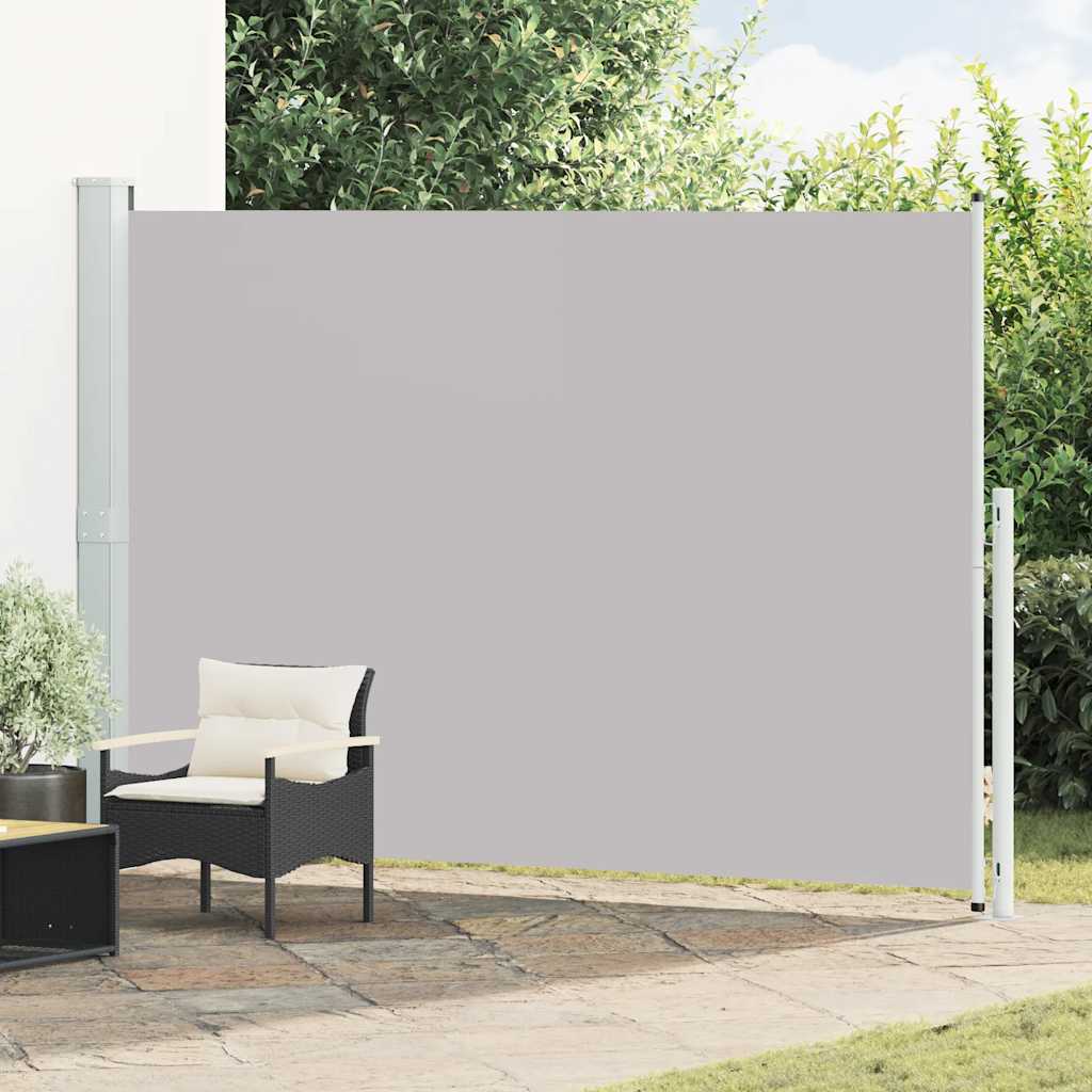 sammenrullelig sidemarkise til terrassen 200x300 cm grå