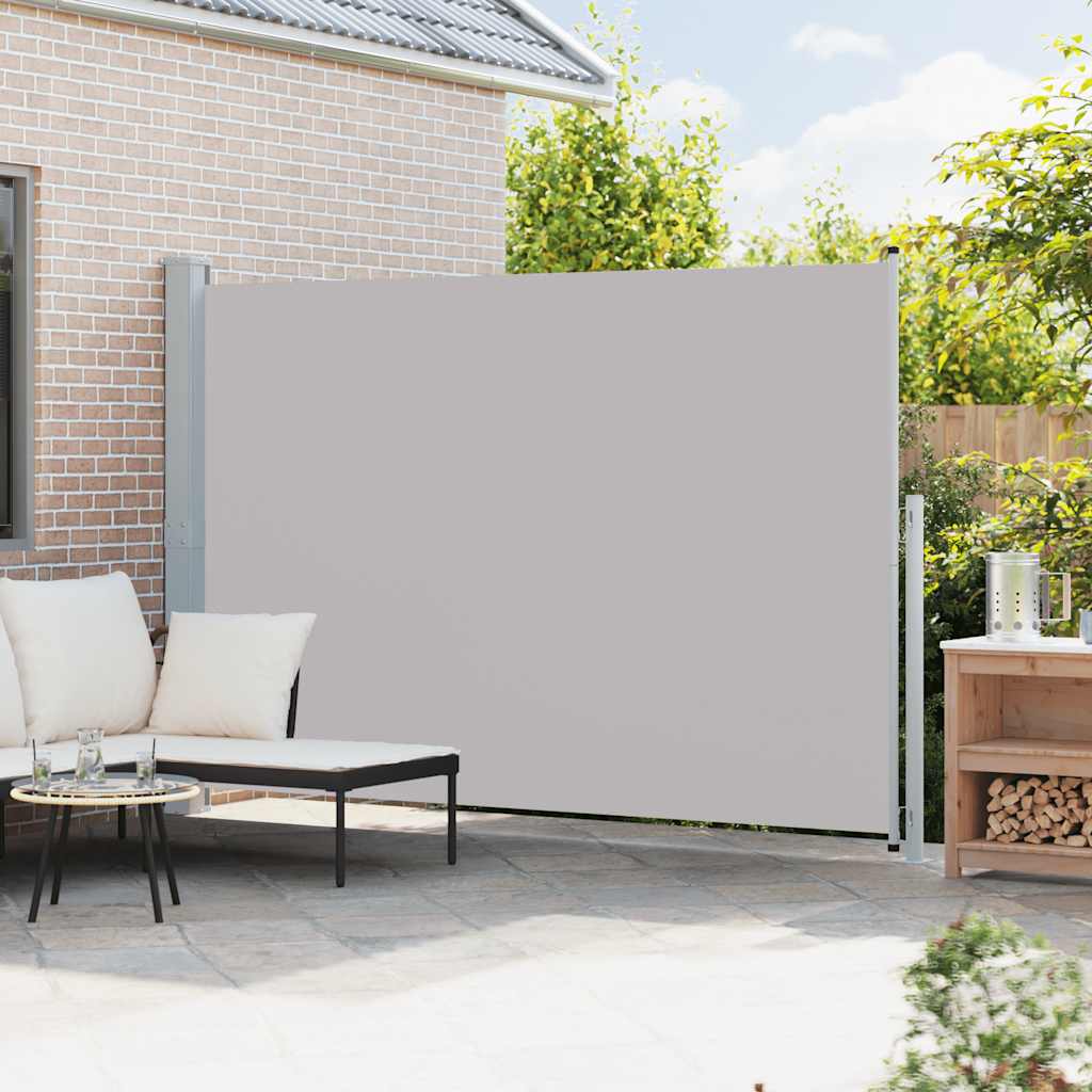 sammenrullelig sidemarkise til terrassen 200x300 cm grå - Image 3