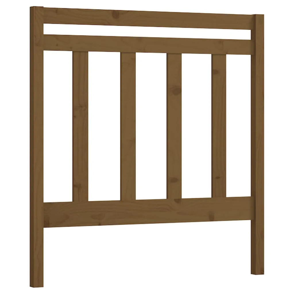 sengegærde 106x4x100 cm massivt fyrretræ gyldenbrun - Image 2