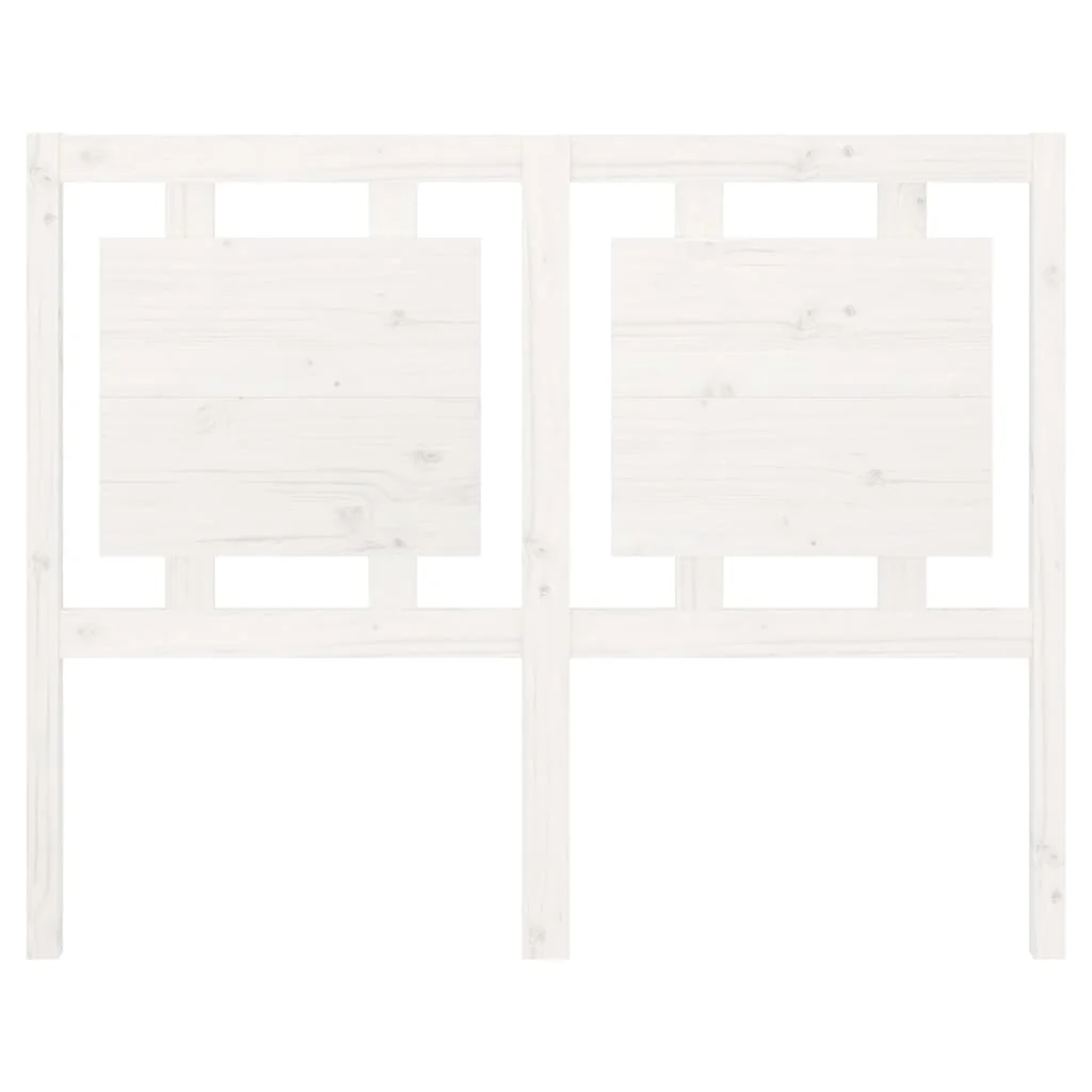sengegærde 125,5x4x100 cm massivt fyrretræ hvid - Image 4
