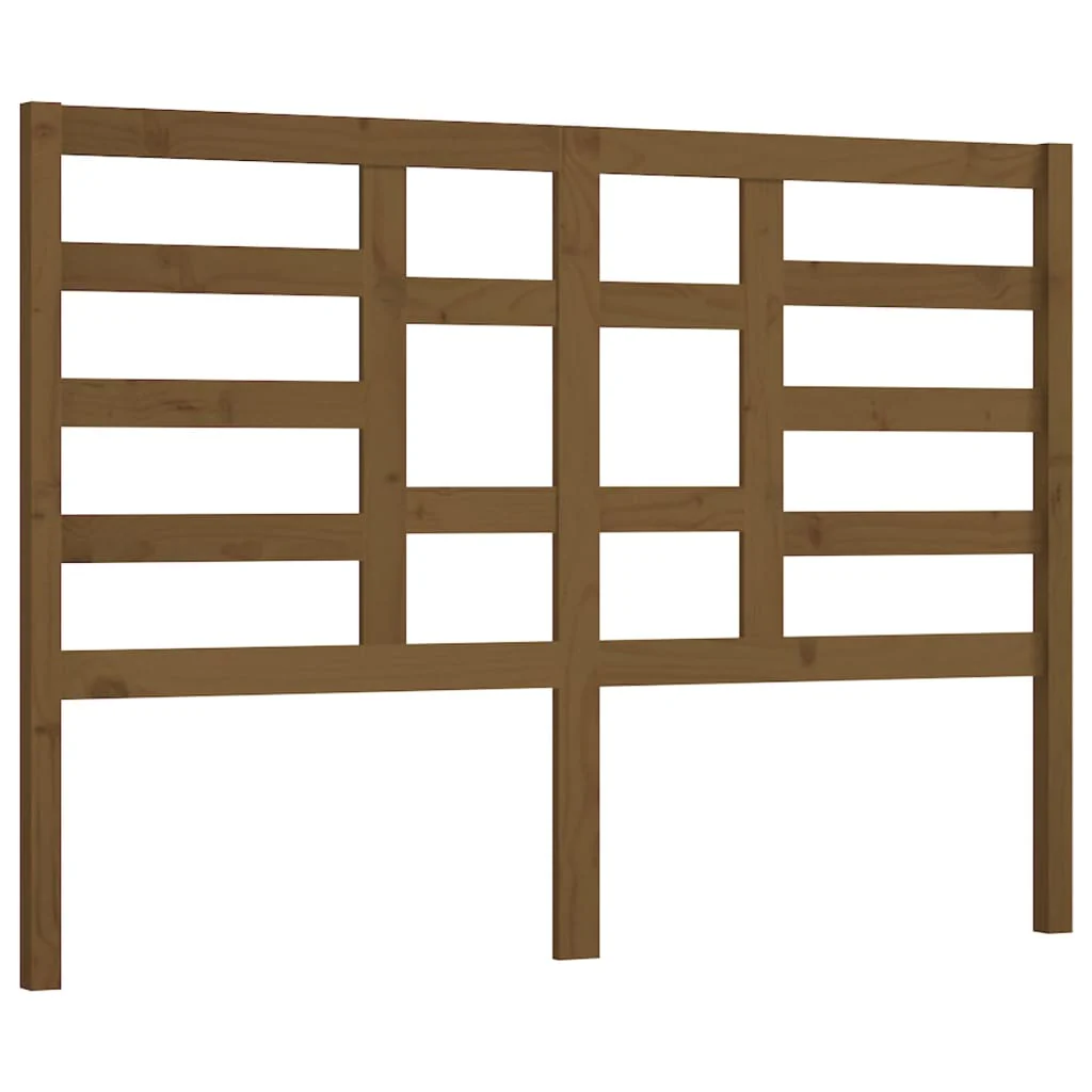 sengegærde 126x4x104 cm massivt fyrretræ gyldenbrun - Image 2