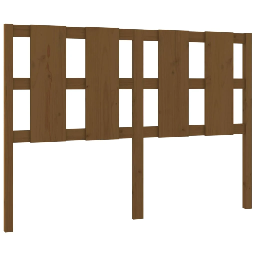 sengegærde 140,5x4x100 cm massivt fyrretræ gyldenbrun - Image 2