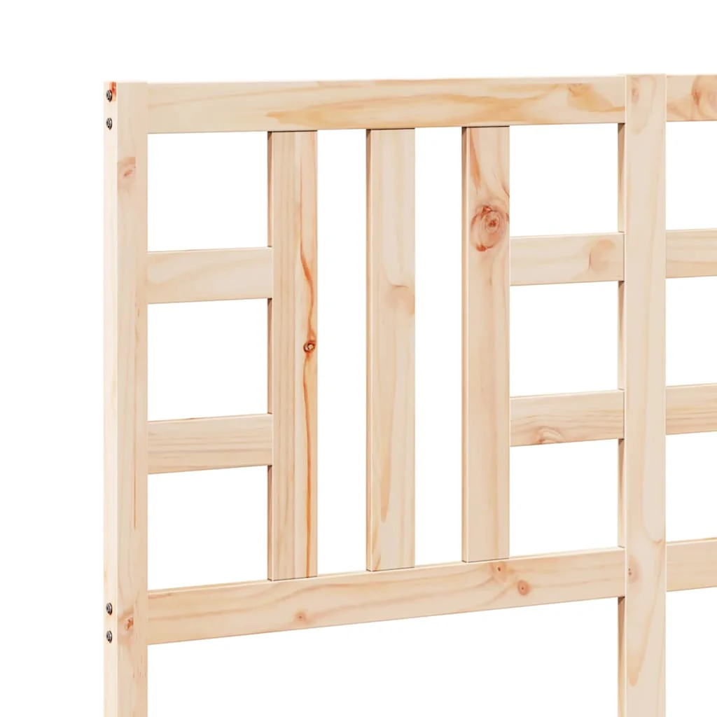 sengegærde 141x4x100 cm massivt fyrretræ - Image 7