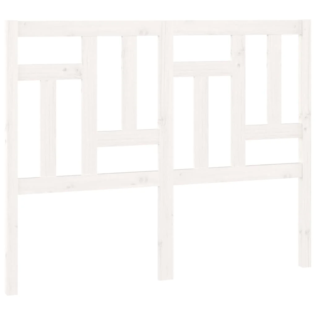 sengegærde 145,5x4x100 cm massivt fyrretræ hvid - Image 2
