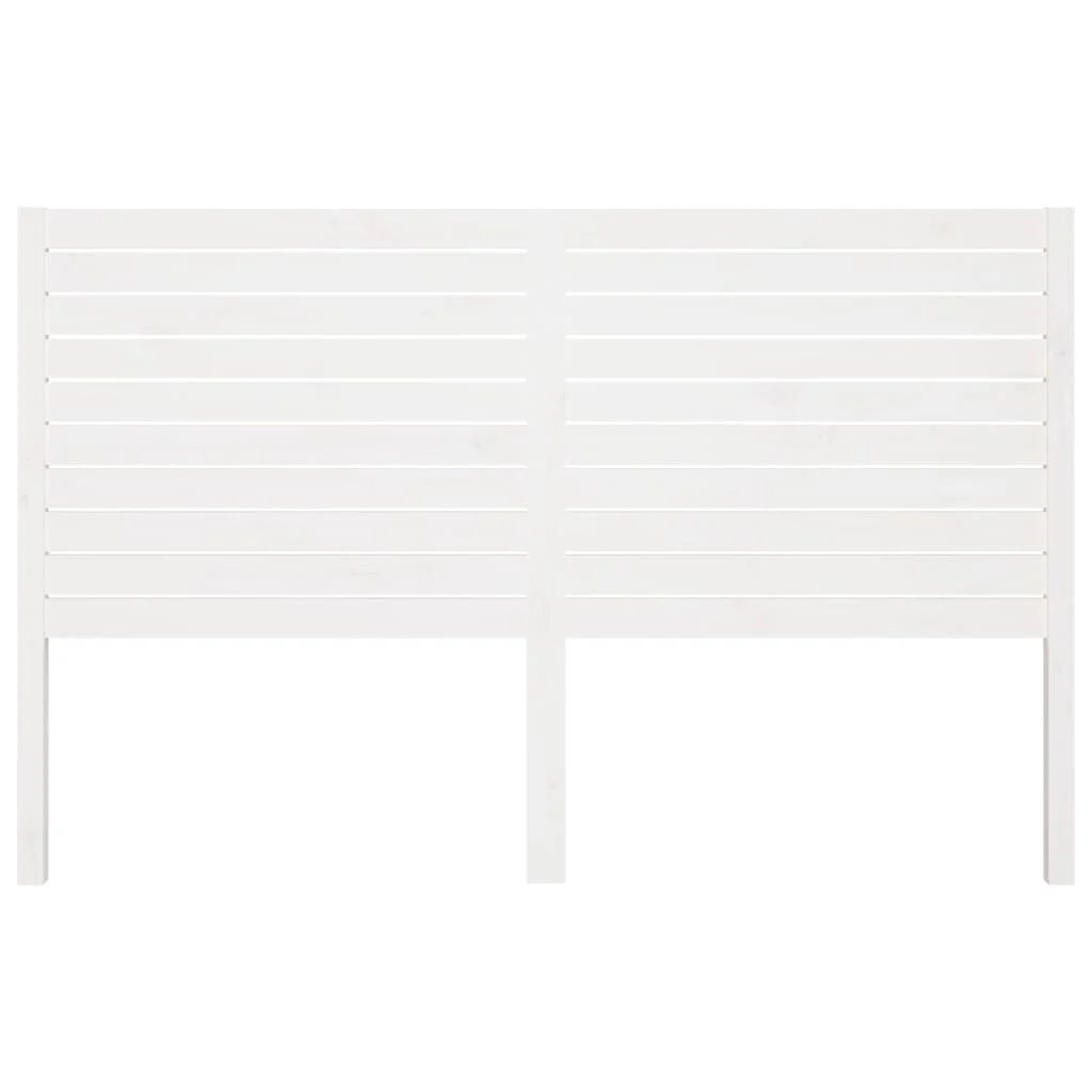 sengegærde 146x4x100 cm massivt fyrretræ hvid - Image 3