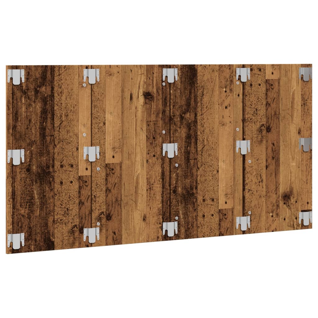 sengegærde 160x1,5x80 cm konstrueret træ antikt trælook - Image 4
