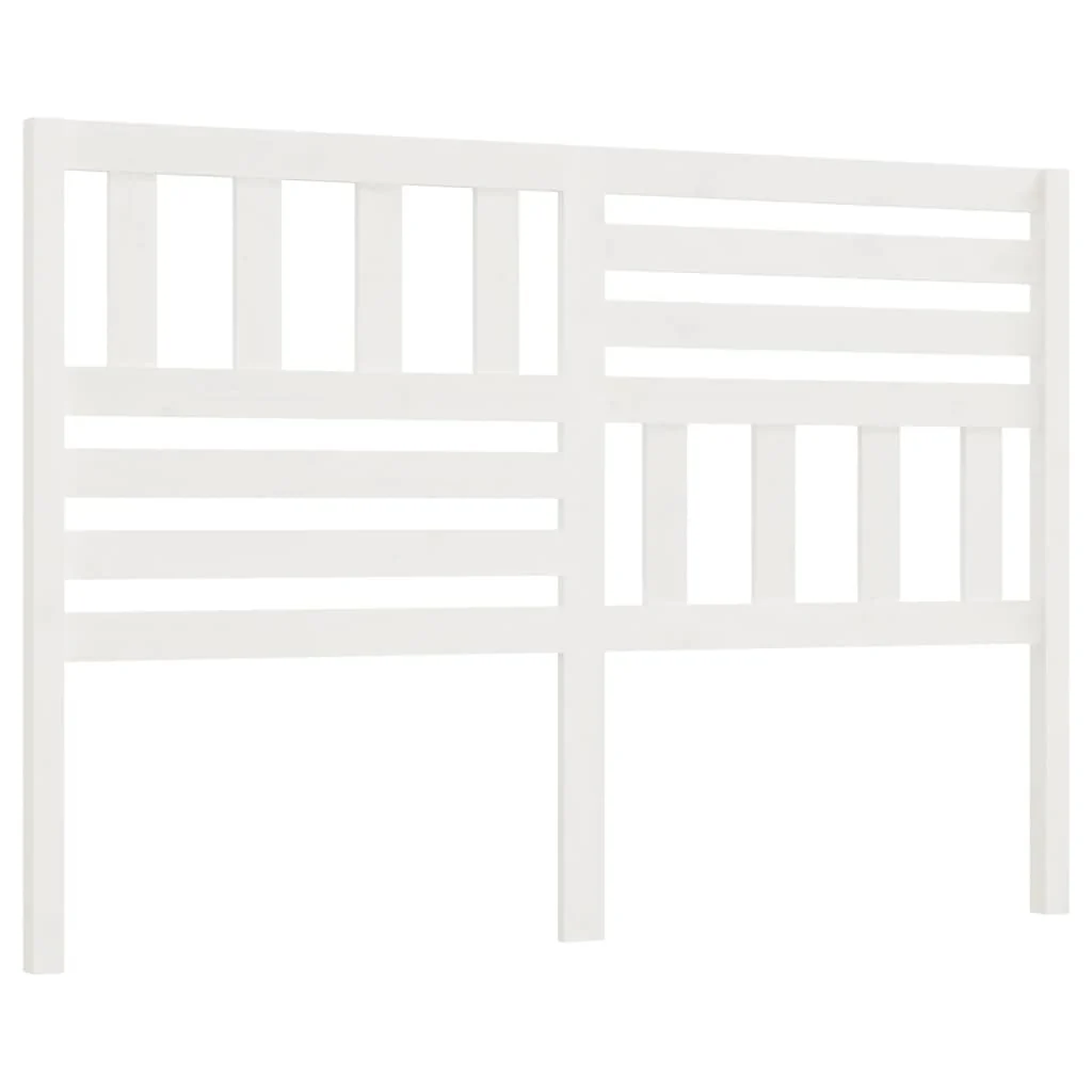 sengegærde 166x4x100 cm massivt fyrretræ hvid - Image 2