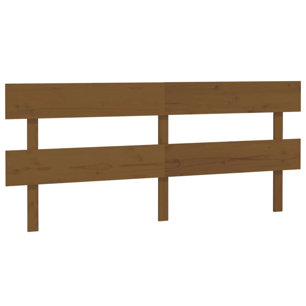 sengegærde 184x3x81 cm massivt fyrretræ gyldenbrun - Image 2
