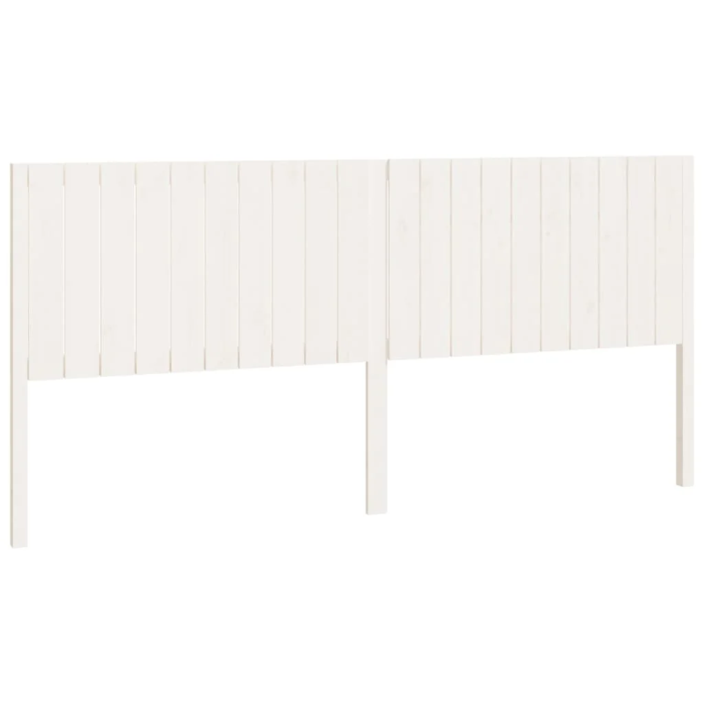 sengegærde 205,5x4x100 cm massivt fyrretræ hvid - Image 2