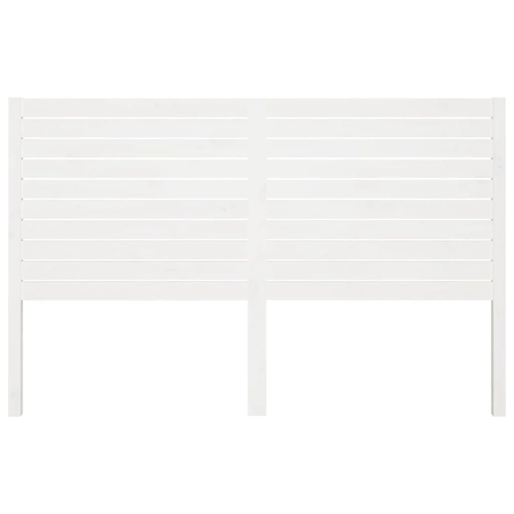 sengegærde 206x4x100 cm massivt fyrretræ hvid - Image 3