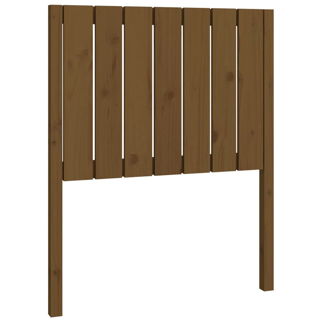 sengegærde 80,5x4x100 cm massivt fyrretræ gyldenbrun - Image 2