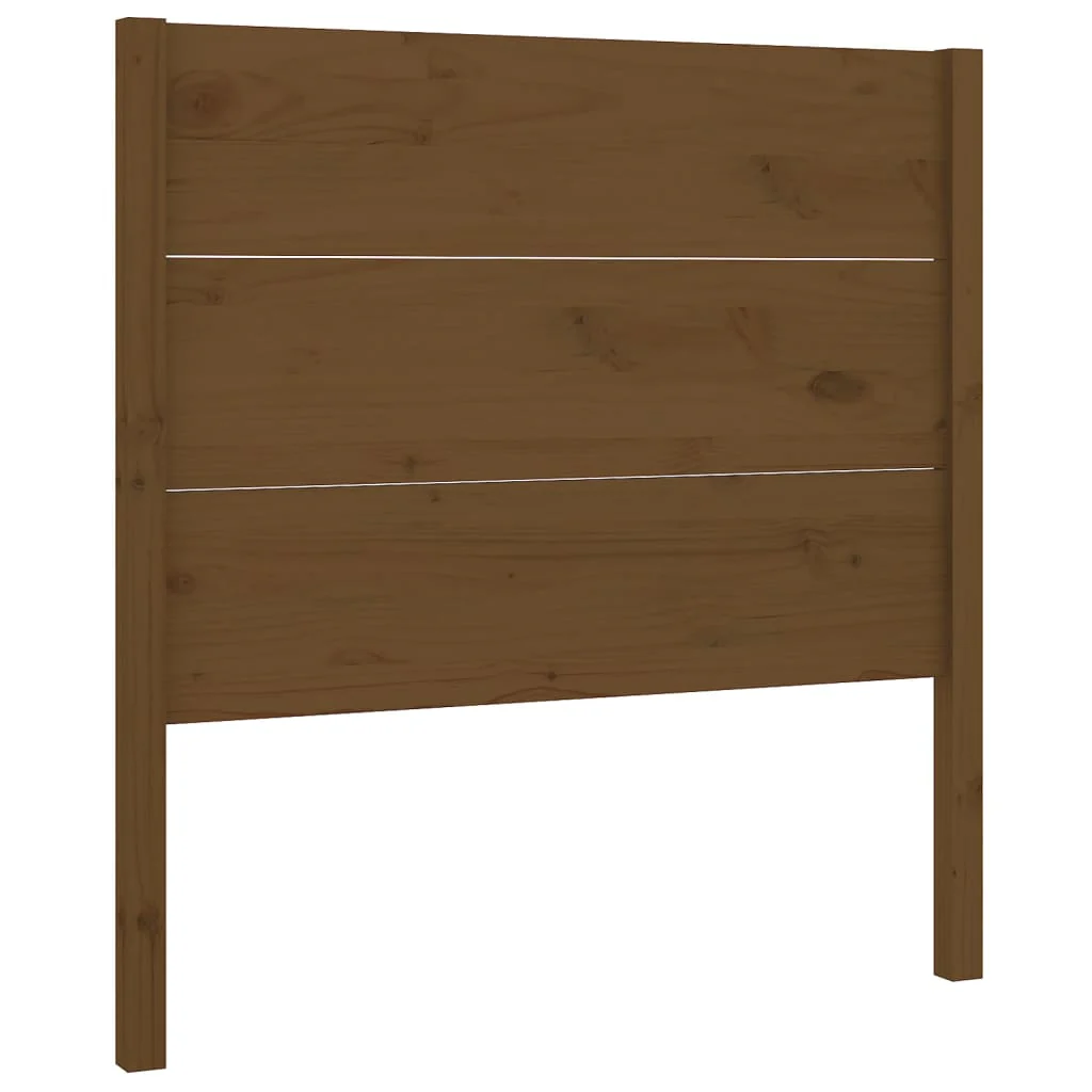 sengegærde 81x4x100 cm massivt fyrretræ gyldenbrun - Image 2