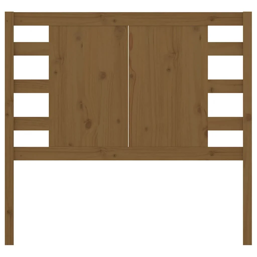 sengegærde 81x4x100 cm massivt fyrretræ gyldenbrun - Image 3