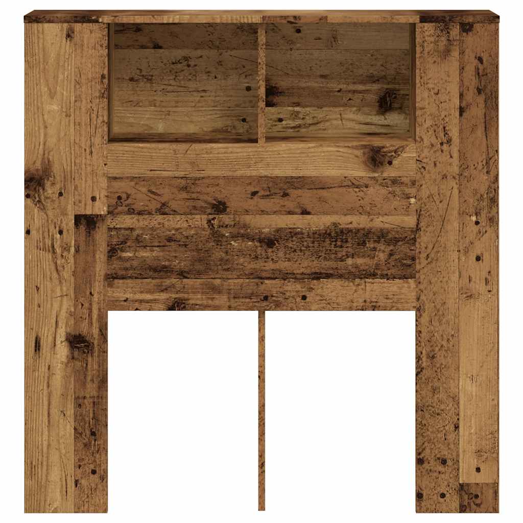 sengegavl 100x18,5x102,5 cm konstrueret træ antikt trælook - Image 4