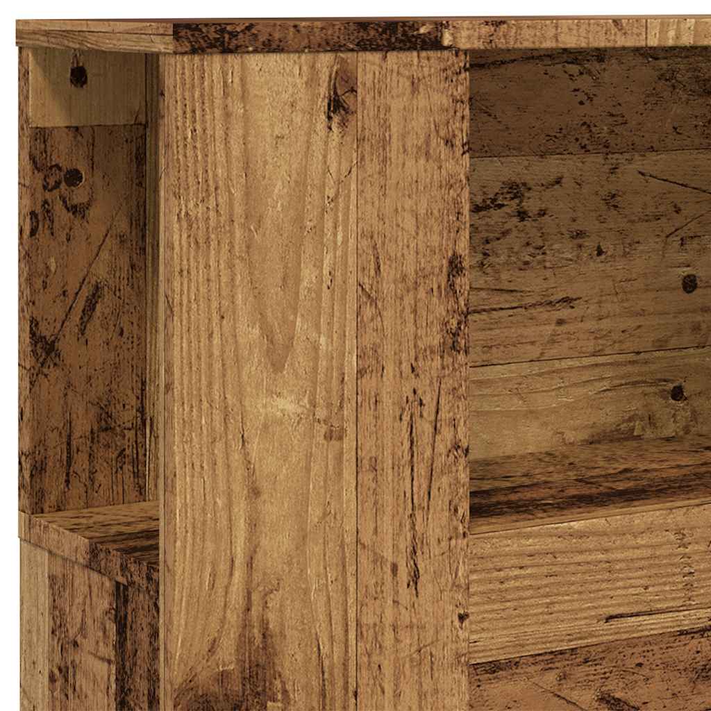 sengegavl 100x18,5x102,5 cm konstrueret træ antikt trælook - Image 7
