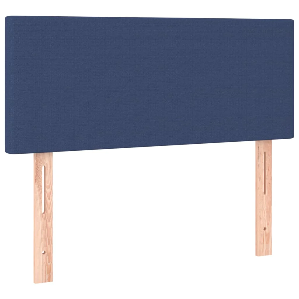 sengegavl 100x5x78/88 cm stof blå - Image 2