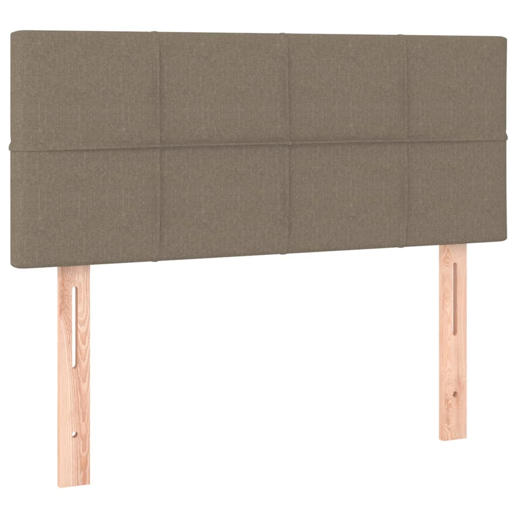 sengegavl 100x5x78/88 cm stof gråbrun - Image 2