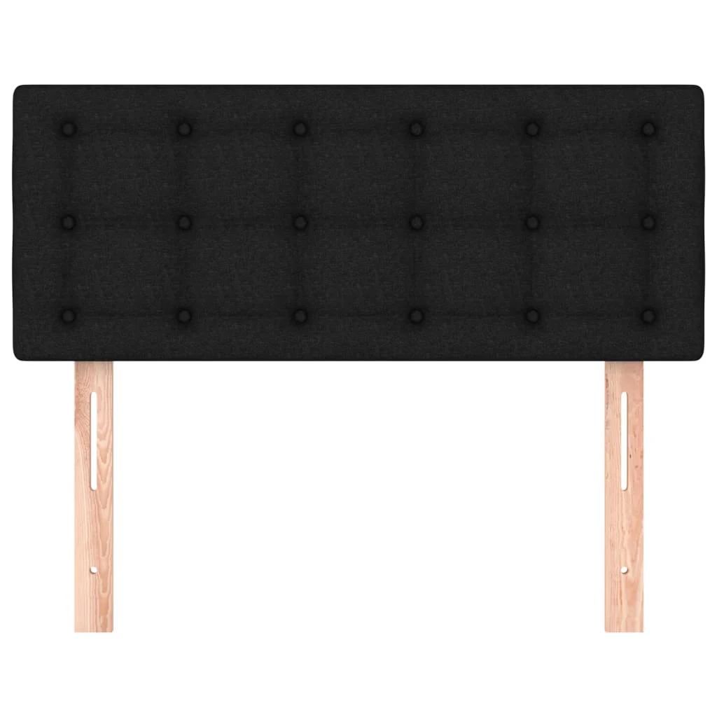 sengegavl 100x5x78/88 cm stof sort - Image 3