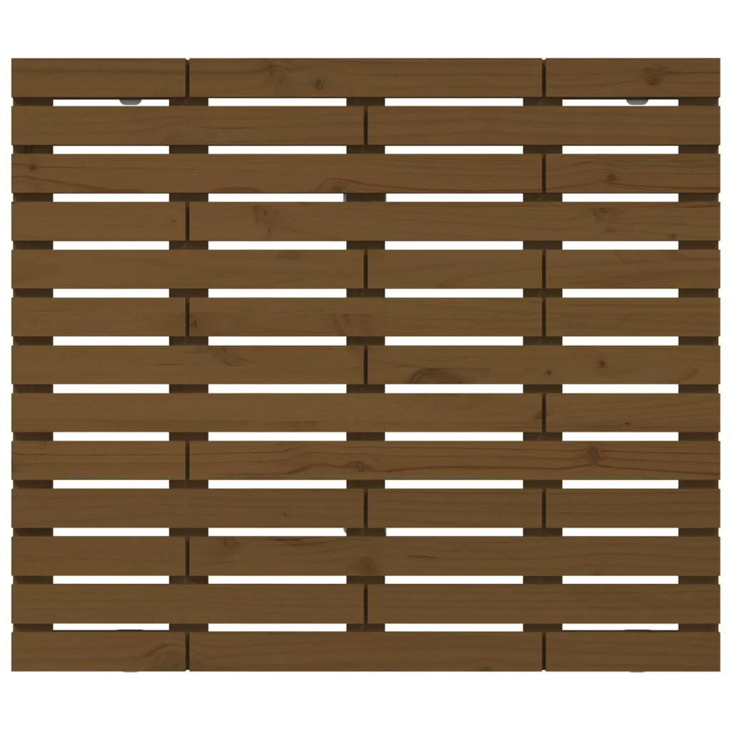 sengegavl 106x3x91,5 cm massivt fyrretræ gyldenbrun - Image 4