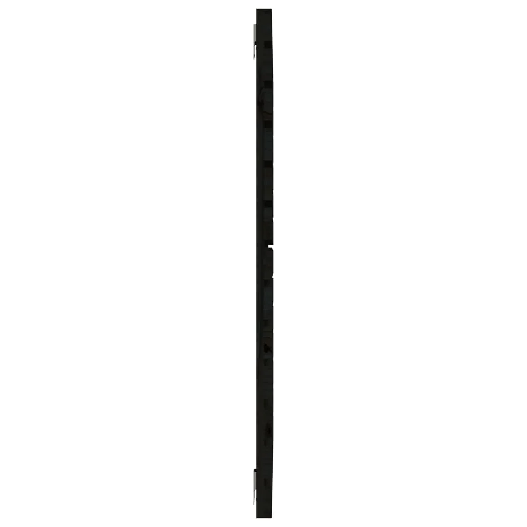 sengegavl 106x3x91,5 cm massivt fyrretræ sort - Image 5