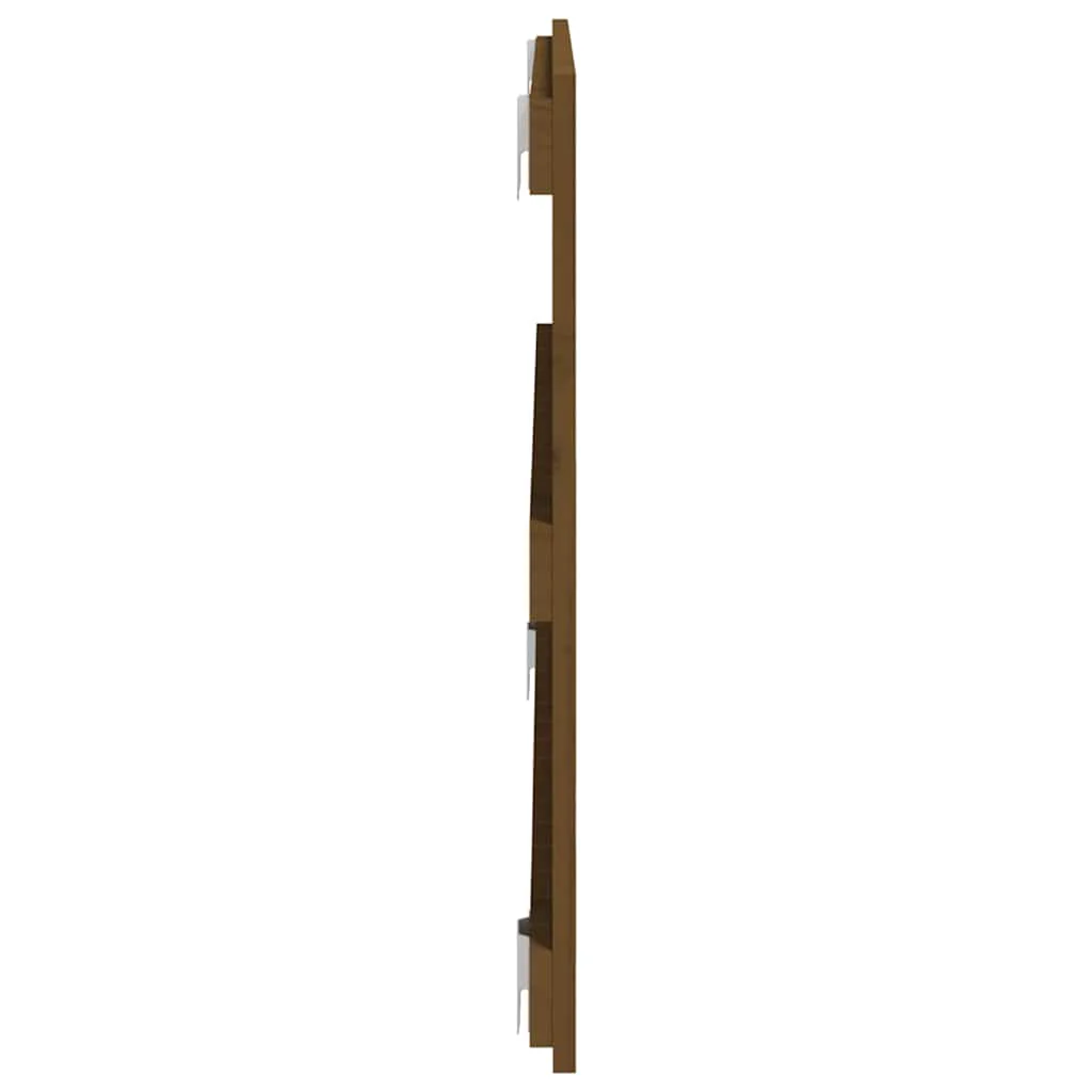 sengegavl 108x3x60 cm massivt fyrretræ gyldenbrun - Image 5