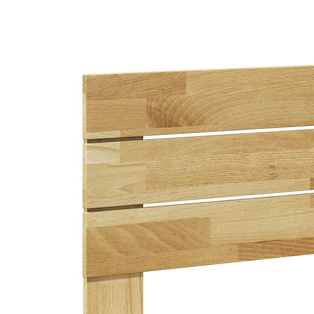 sengegavl 120 cm massivt træ eg - Image 7