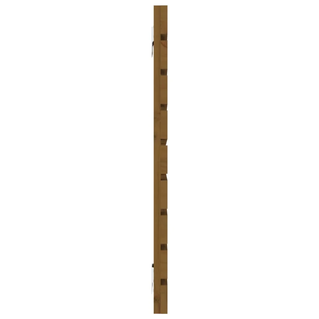 sengegavl 126x3x63 cm massivt fyrretræ gyldenbrun - Image 5