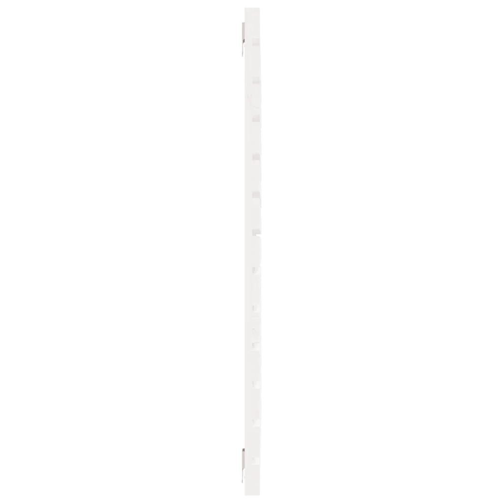 sengegavl 126x3x91,5 cm massivt fyrretræ hvid - Image 5