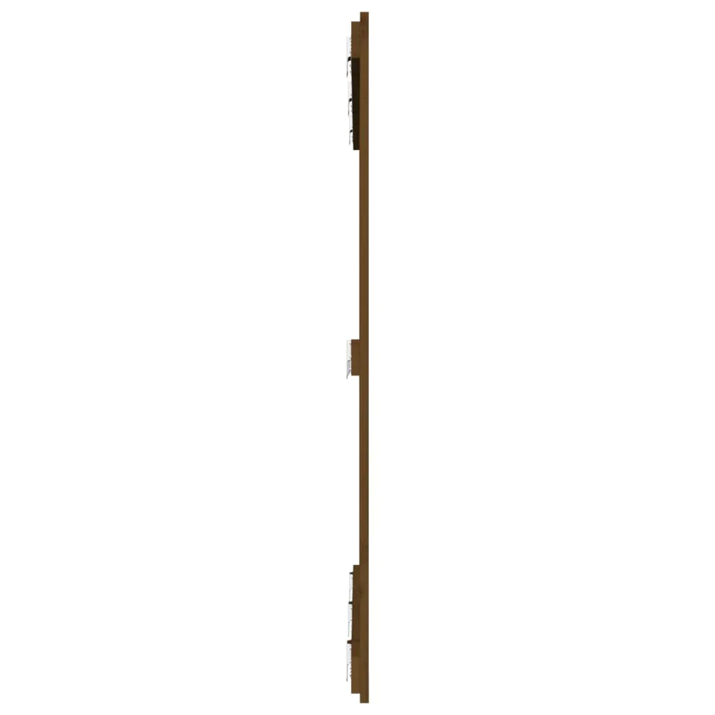 sengegavl 127,5x3x110 cm massivt fyrretræ gyldenbrun - Image 5