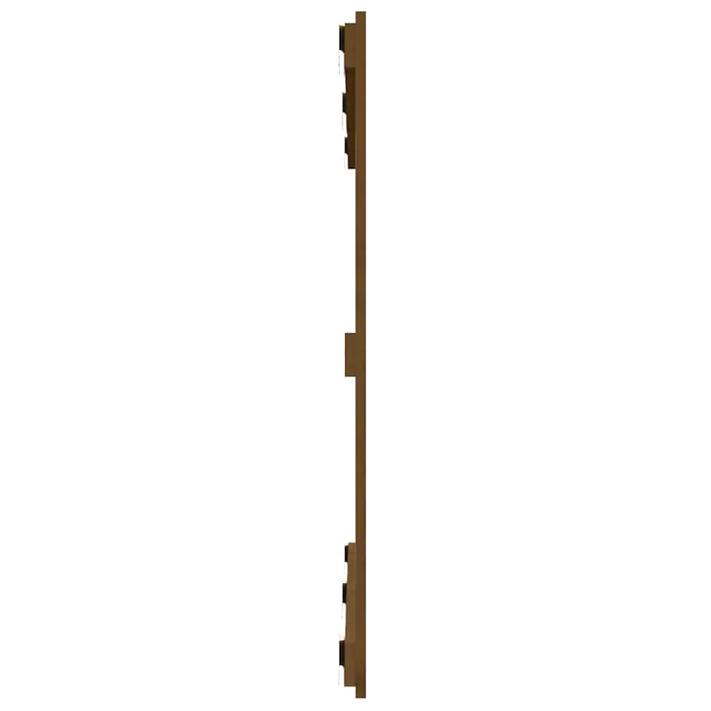 sengegavl 127,5x3x90 cm massivt fyrretræ gyldenbrun - Image 5