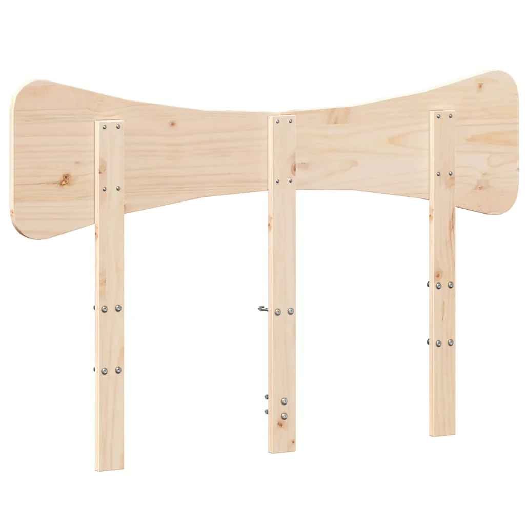 sengegavl 135 cm massivt fyrretræ - Image 6