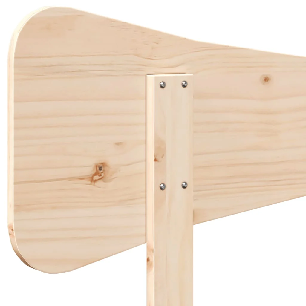 sengegavl 135 cm massivt fyrretræ - Image 7