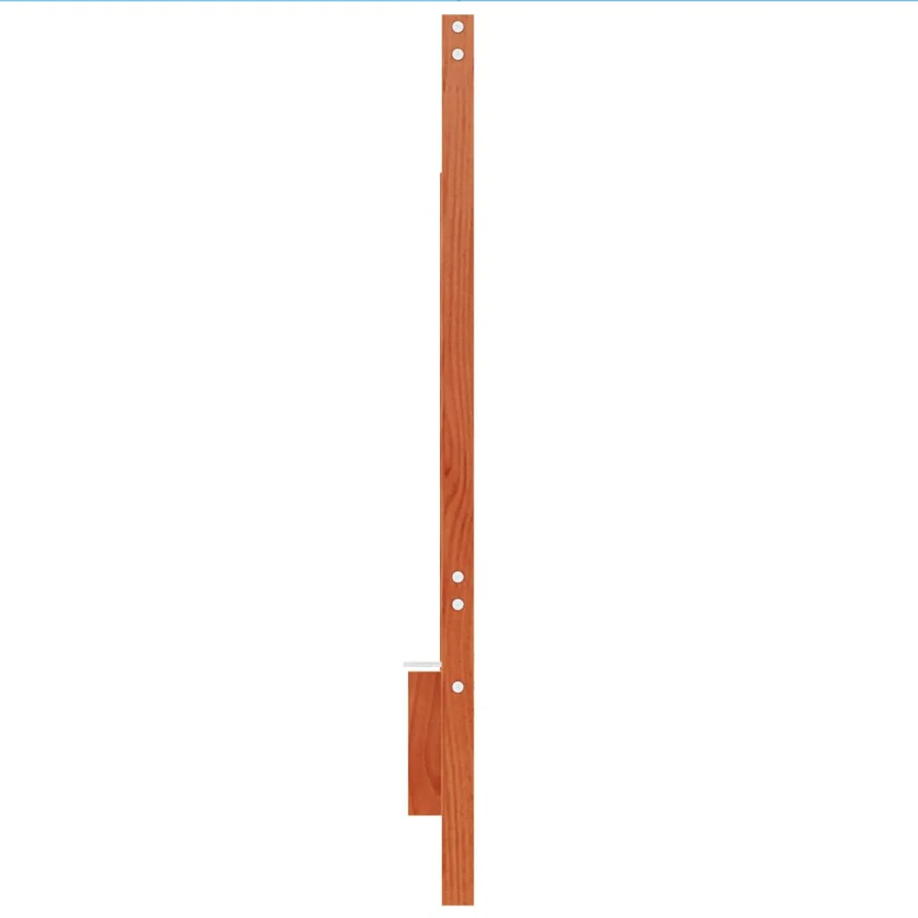 sengegavl 135 cm massivt fyrretræ gyldenbrun - Image 5