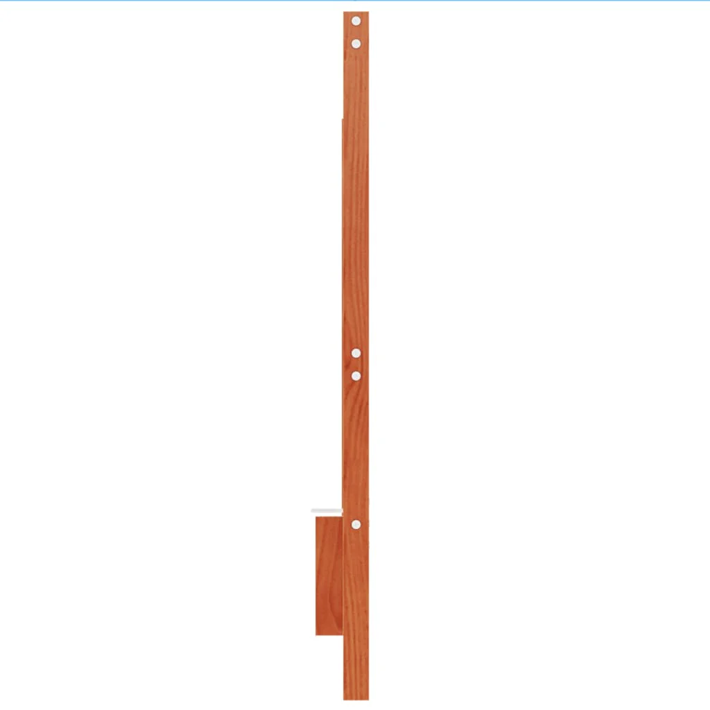 sengegavl 135 cm massivt fyrretræ gyldenbrun - Image 5
