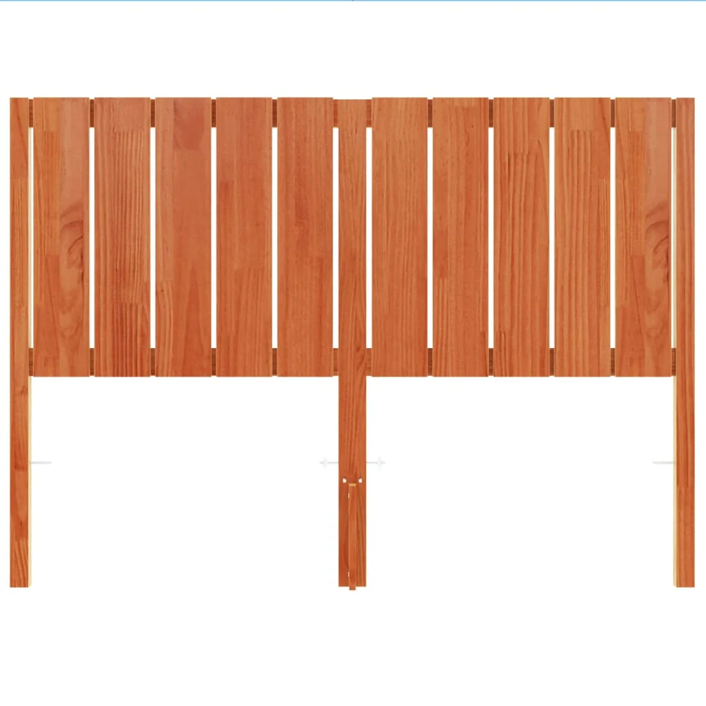 sengegavl 135 cm massivt fyrretræ gyldenbrun - Image 4