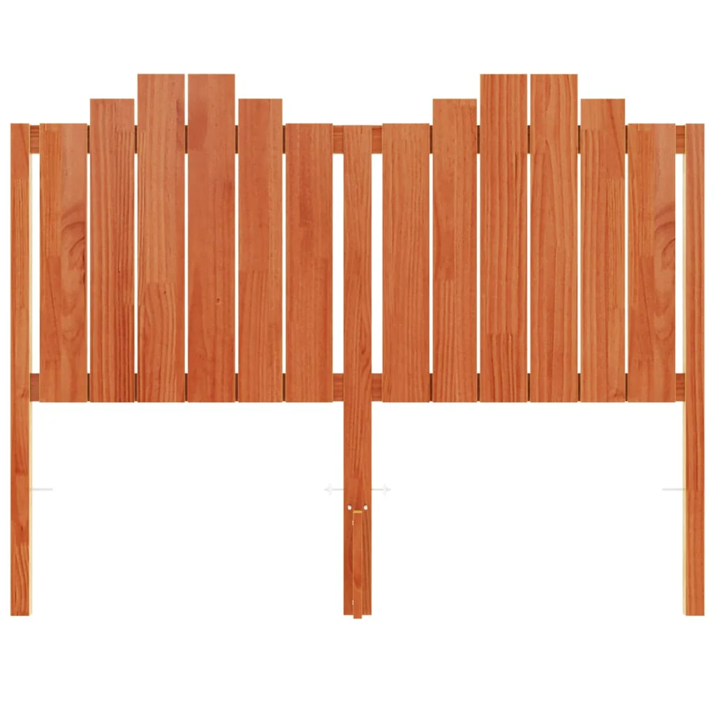 sengegavl 135 cm massivt fyrretræ gyldenbrun - Image 4