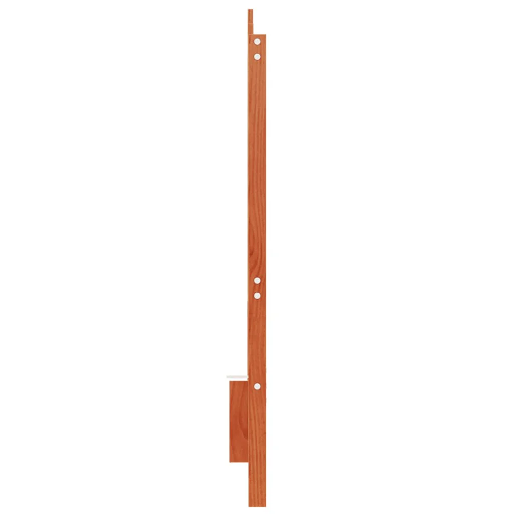 sengegavl 135 cm massivt fyrretræ gyldenbrun - Image 5