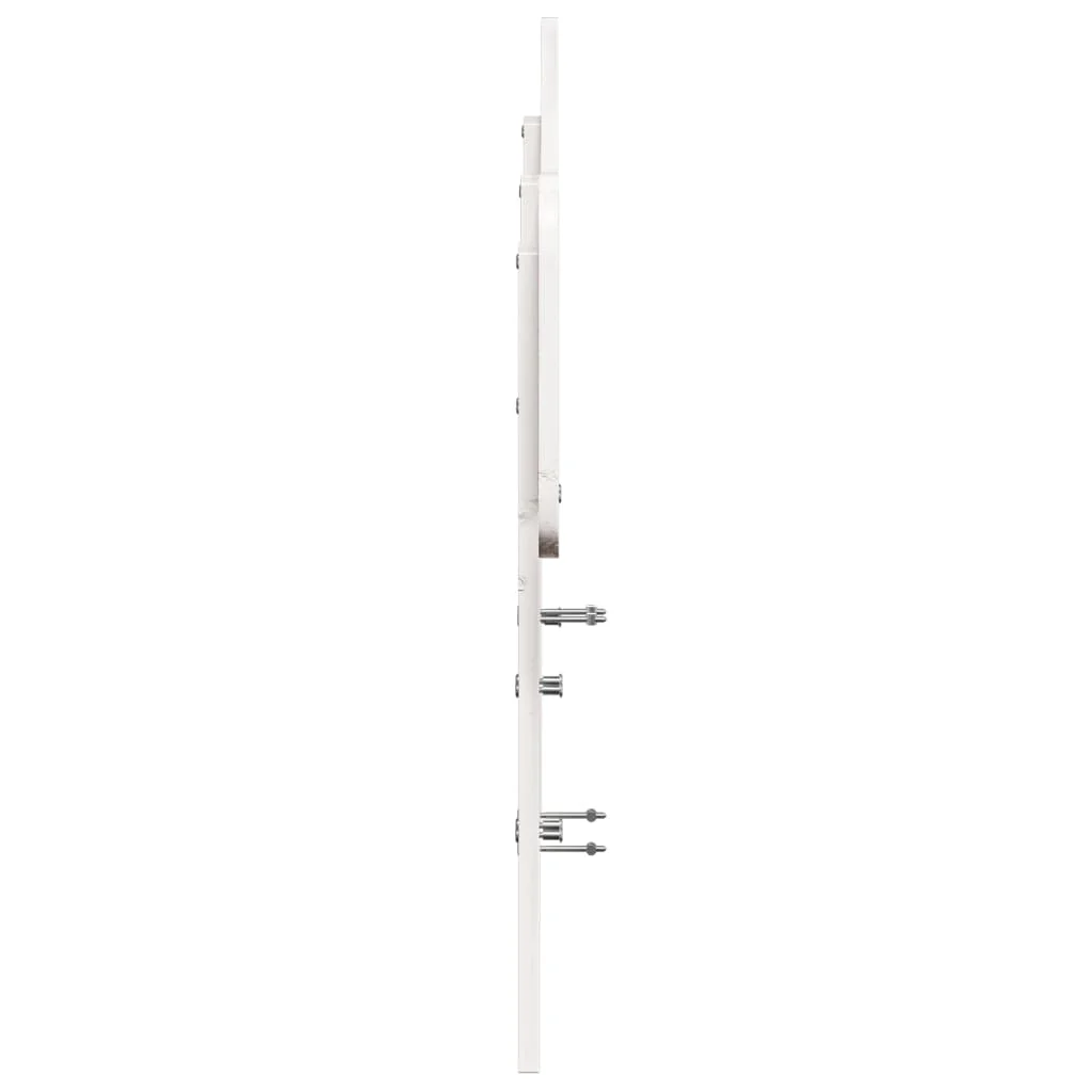 sengegavl 135 cm massivt fyrretræ hvid - Image 5