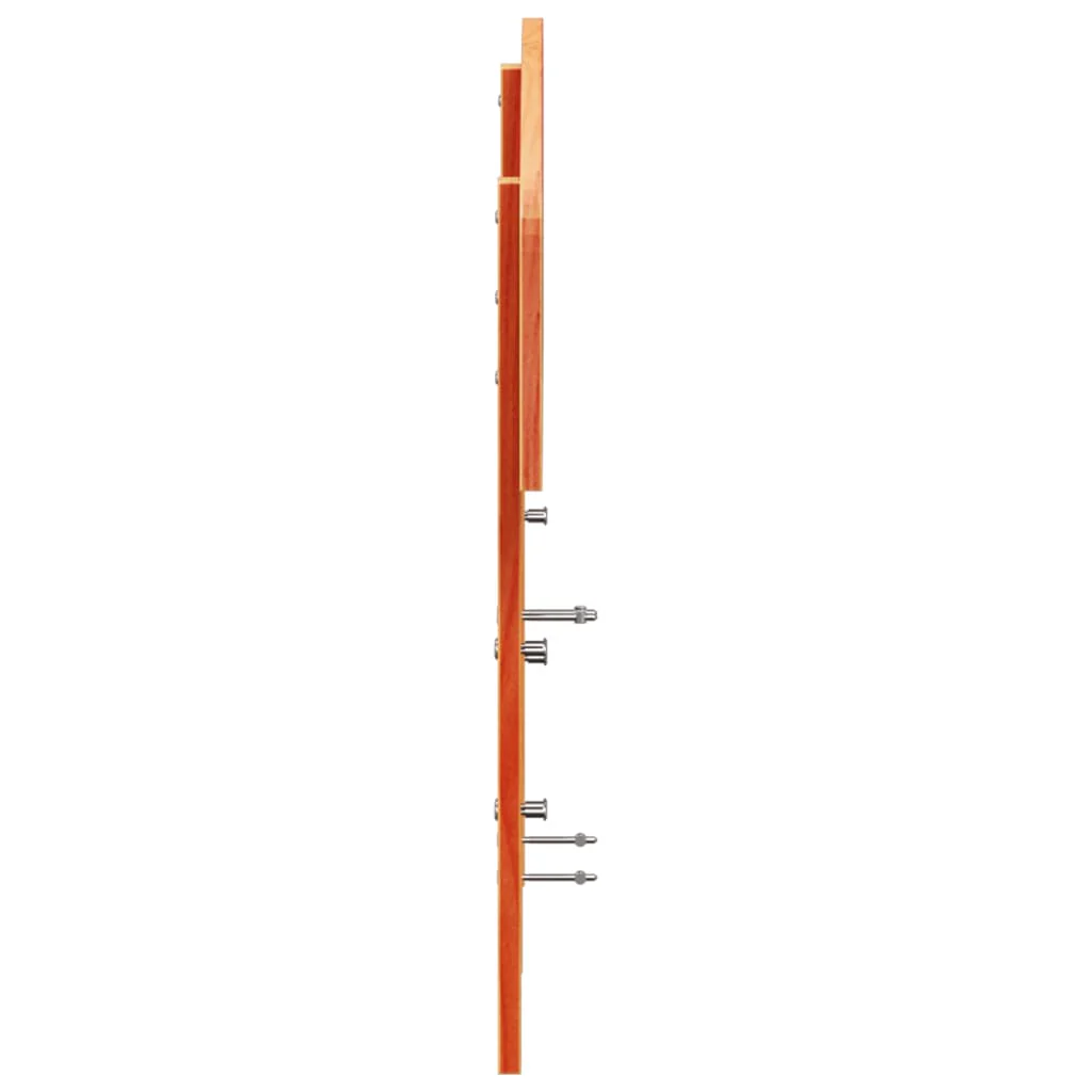 sengegavl 140 cm massivt fyrretræ gyldenbrun - Image 5